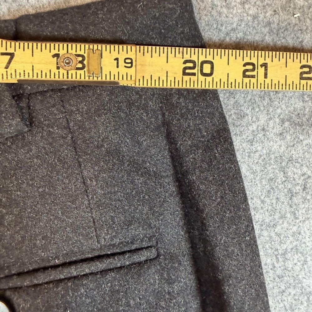 Luciano Barbera Pants Mens 42x27 Gray Wool Flat Front Dress Trousers Italy - Picture 6 of 6